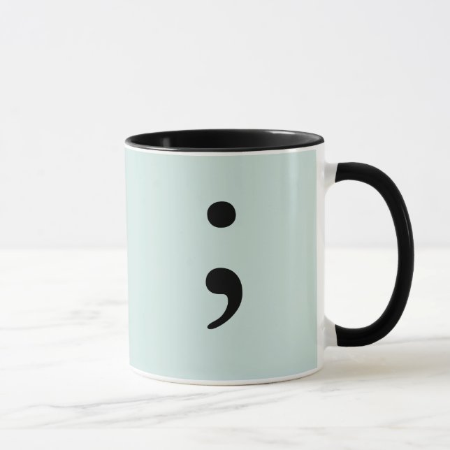 Semikolon (helles aquamarines) tasse (Rechts)