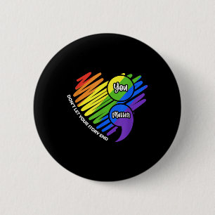 Semikolon Lgbtq Suizidprävention zur psychischen G Button