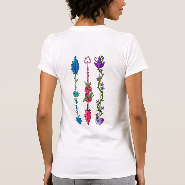 Semikolon-Pfeile T-Shirt (Rückseite)