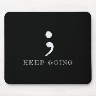 Semikolon-Projekt psychische Gesundheitsaufklärung Mousepad