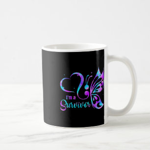 Semikolon-Suizidpräventionsbewusstsein - Mädchen Kaffeetasse
