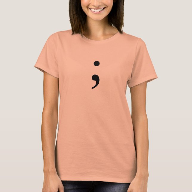 Semikolon T-Shirt (Vorderseite)