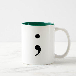 Semikolon Zweifarbige Tasse