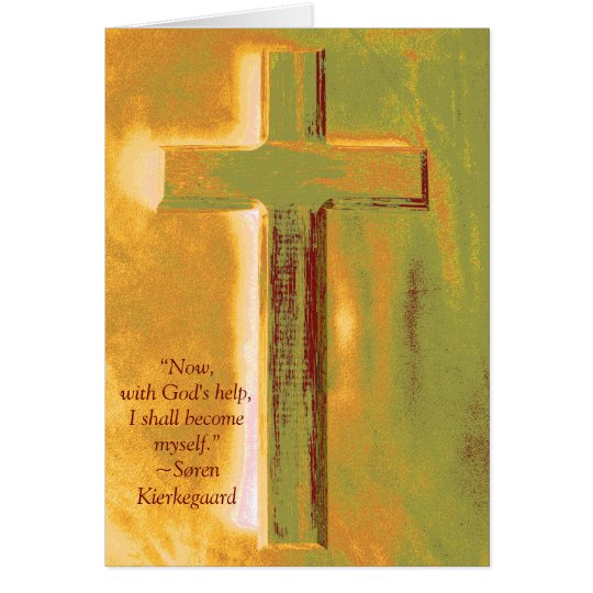 Seminary Kierkegard Zitat-Abschluss-Karte Karte