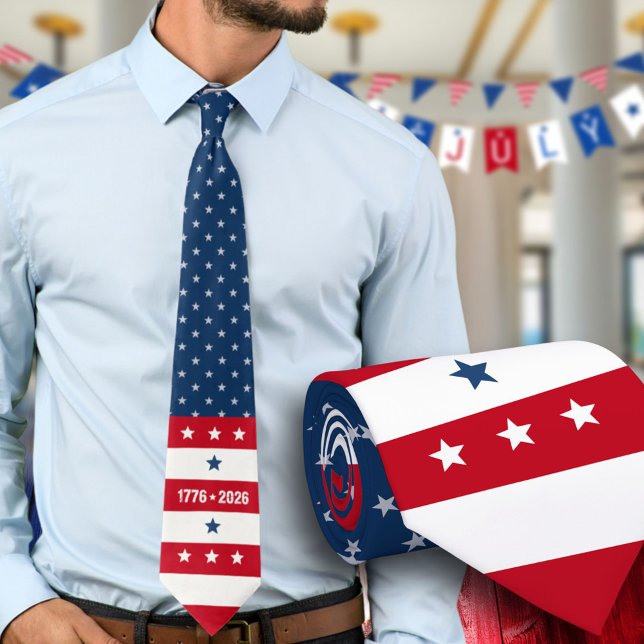 Semiquincentennial 1776 2026 250th Celebration Krawatte (Von Creator hochgeladen)