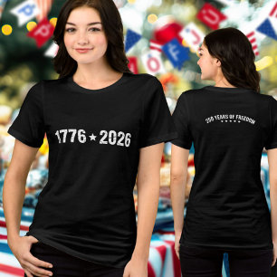 Semiquincentennial 1776 bis 2026 Weiße Zahlen Tri-Blend Shirt