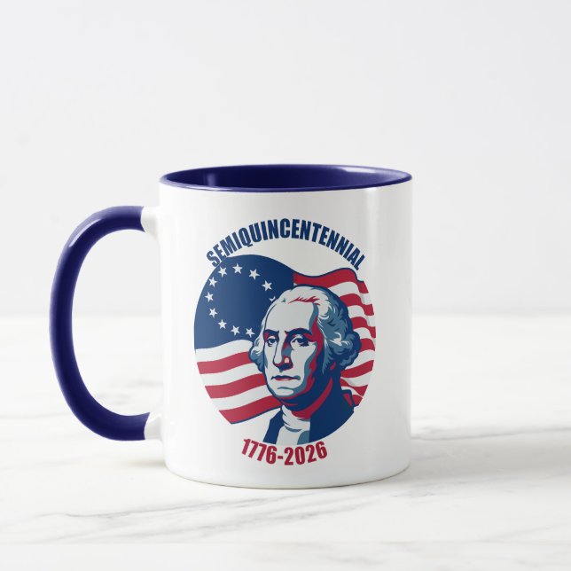 Semiquincentennial George Washington Mug (Gauche)