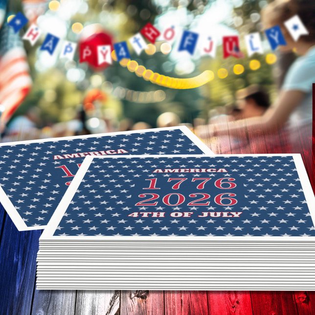 Semiquincentennial Star Spangled 250. 1776-2026 Serviette (Von Creator hochgeladen)