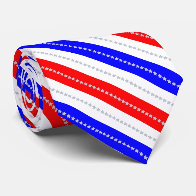 Semiquincentennial Stars & Stripes 250th Krawatte (Gerollt)