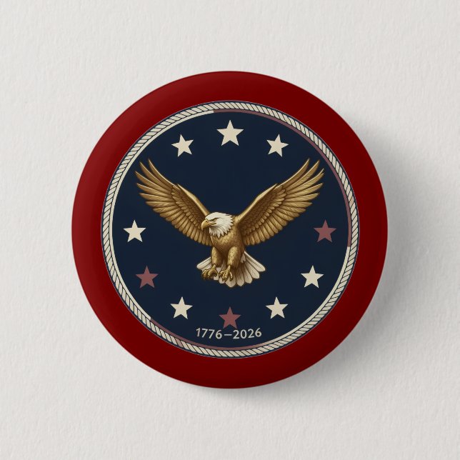 Semiquincentennial USA 250 Jubiläumsbuttons Button (Vorderseite)