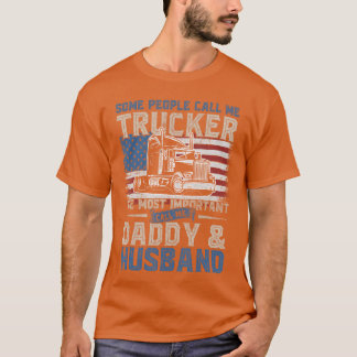 Semiruck Fahrer-Rucker Daddy Ehemann US Amerikanis T-Shirt