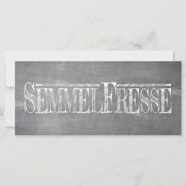 Semmelfresse - weiß is already in German, however  (Vorderseite)