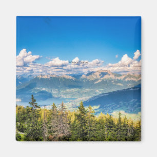 Semnoz, Annecy, Frankreich landschaftliches Foto Magnet