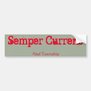 Semper Currens Autoaufkleber