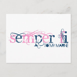 Semper Fi für meine Marine Postkarte