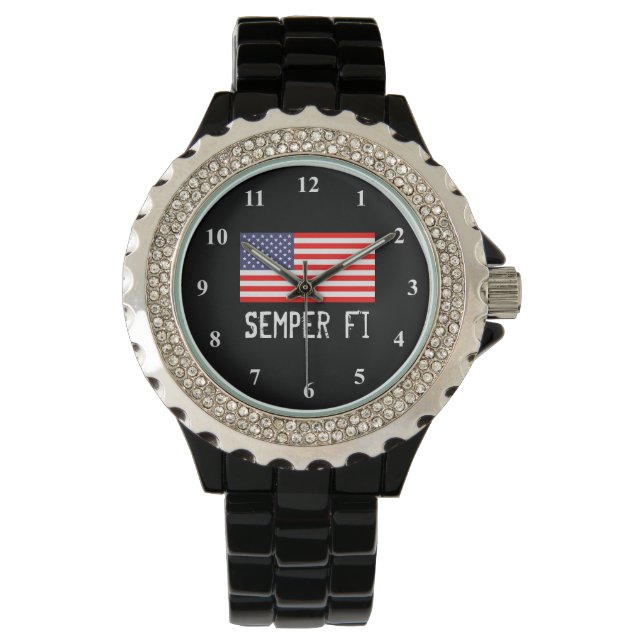 Semper Fi Militäruhren Armbanduhr (Vorderseite)
