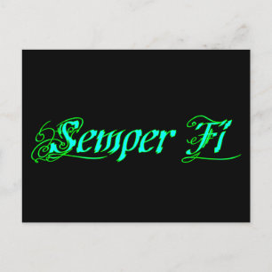 Semper Fi Postkarte