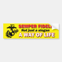Semper Fidelis a Way Life Autoaufkleber