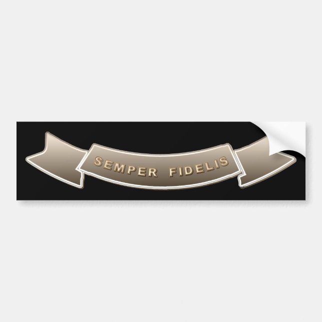 Semper Fidelis Autoaufkleber (Vorne)