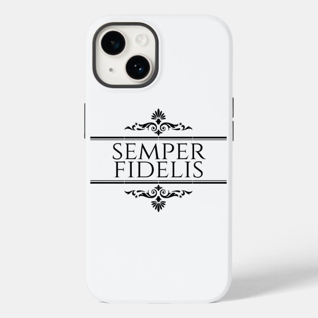 Semper Fidelis Case-Mate iPhone 14 Hülle (Rückseite)