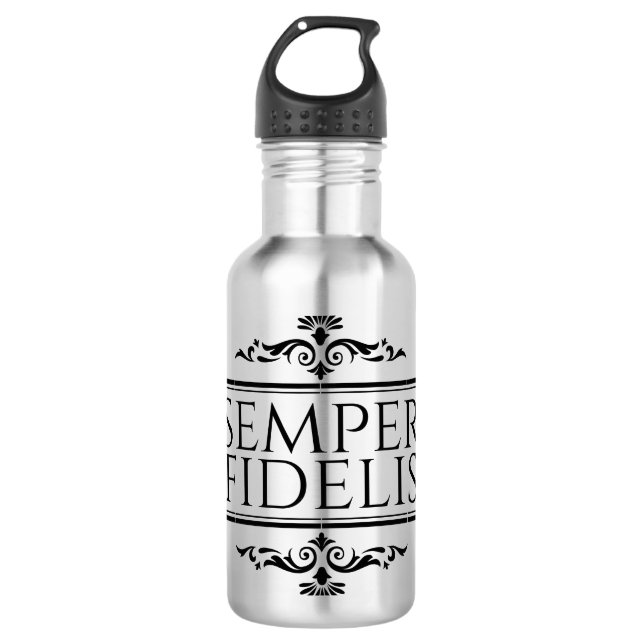 Semper Fidelis Edelstahlflasche (Vorderseite)