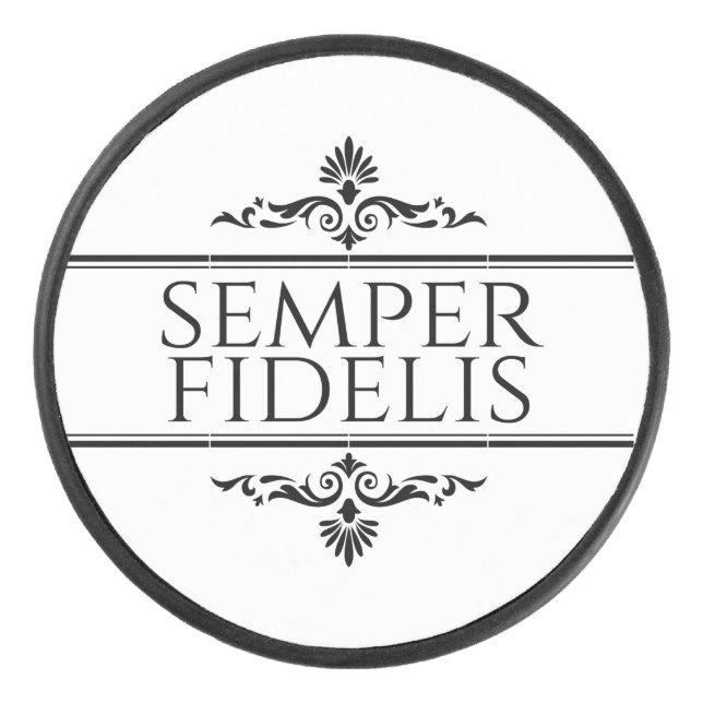 Semper Fidelis Eishockey Puck (Vorderseite)