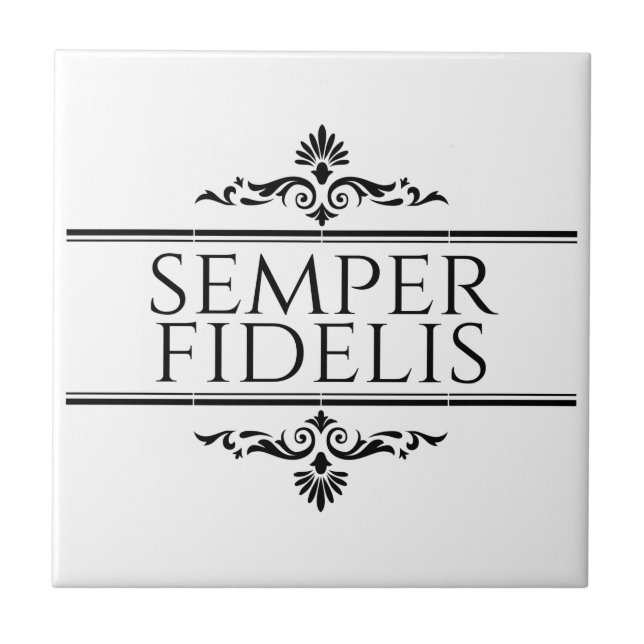 Semper Fidelis Fliese (Vorderseite)