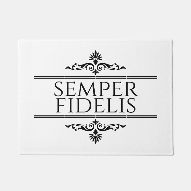 Semper Fidelis Fußmatte (Vorderseite)