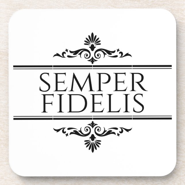 Semper Fidelis Getränkeuntersetzer (Vorderseite)