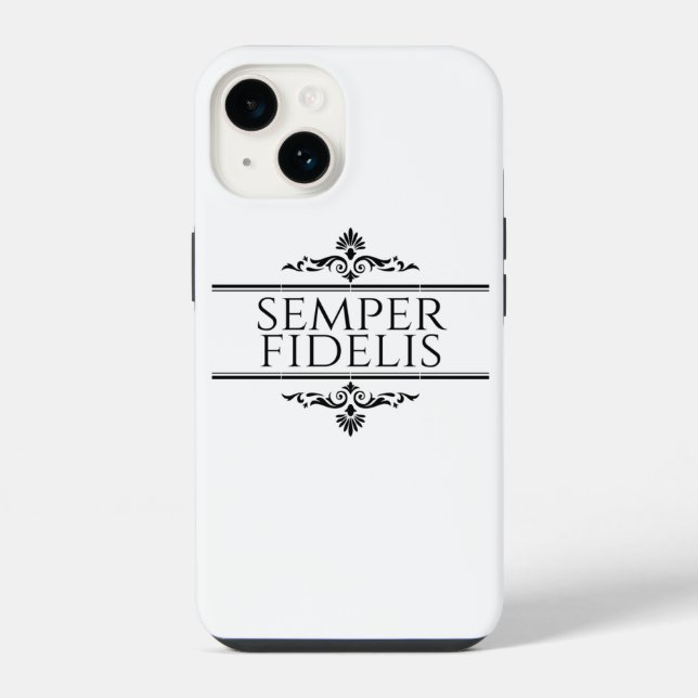 Semper Fidelis iPhone 14 Hülle (Rückseite)