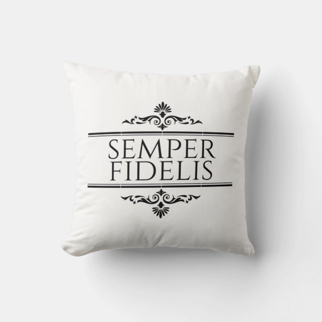 Semper Fidelis Kissen (Vorderseite)