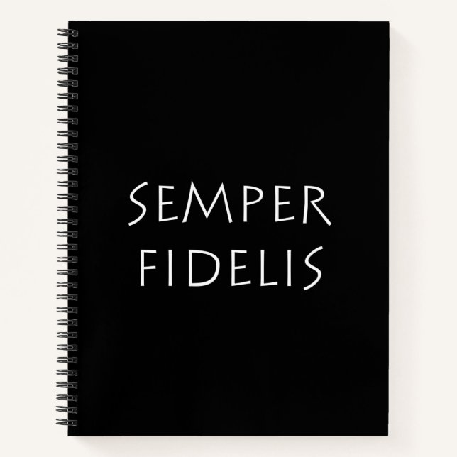 Semper Fidelis Notizbuch (Vorderseite)