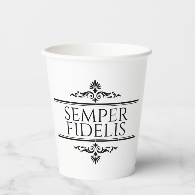 Semper Fidelis Pappbecher (Vorderseite)