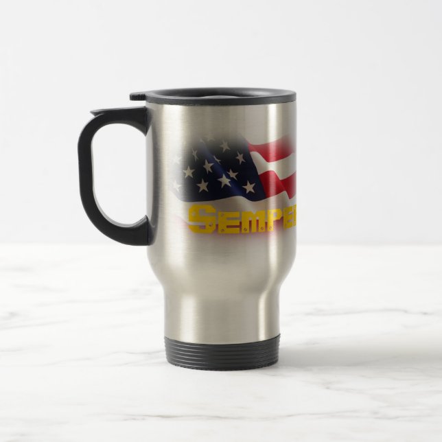 Semper Fidelis Stainless Steel Travel Mug Reisebecher (Links)