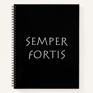 Semper fortis notizbuch
