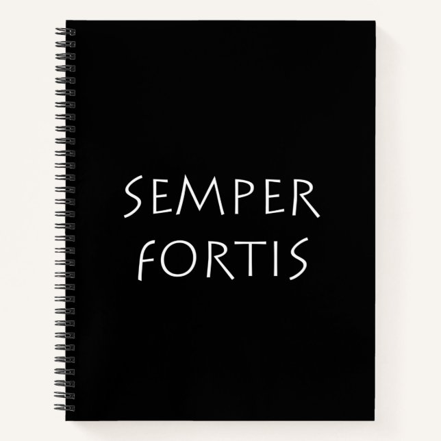 Semper fortis notizbuch (Vorderseite)