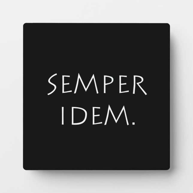 Semper Idem Fotoplatte (Vorderseite)
