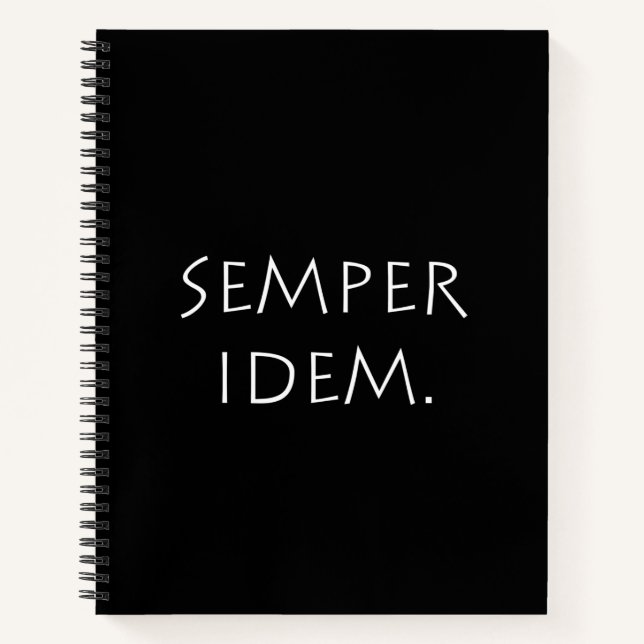 Semper Idem Notizbuch (Vorderseite)