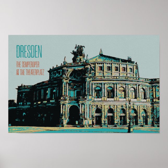 Semperoper Opera & Konzerthalle, Dresden Poster (Vorne)