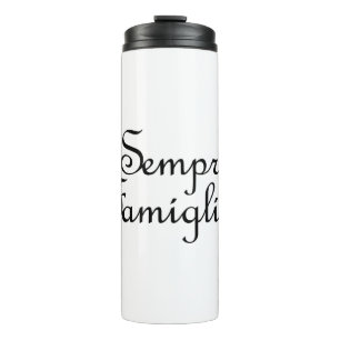 Sempre Famiglia - Italienisch - Immer Familie Thermosbecher