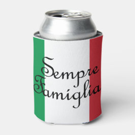 Sempre Famiglia und die italienischen Flaggenfarbe Dosenkühler