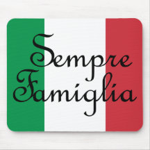Sempre Famiglia und die italienischen Flaggenfarbe