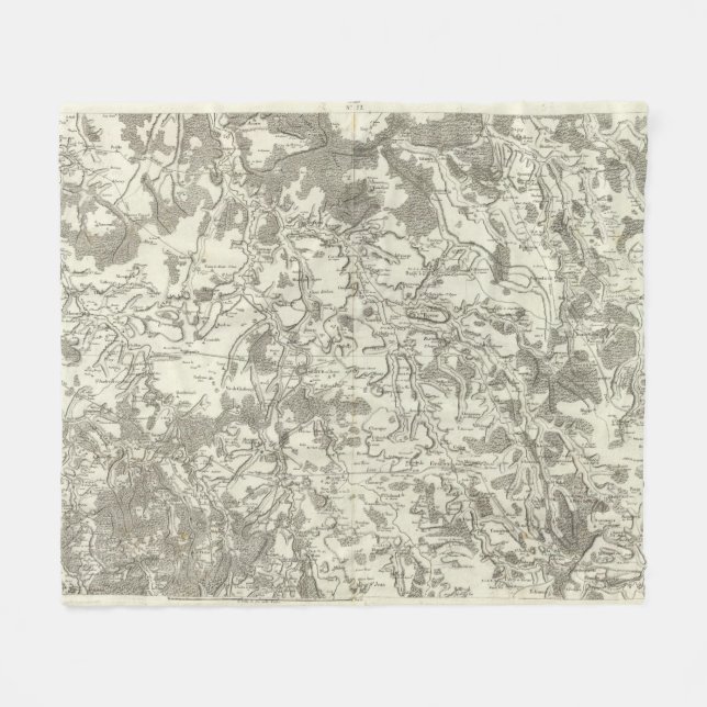 Semur, Montbard Fleecedecke (Vorderseite (Horizontal))