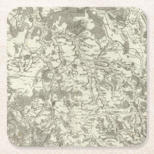 Semur, Montbard Rechteckiger Pappuntersetzer