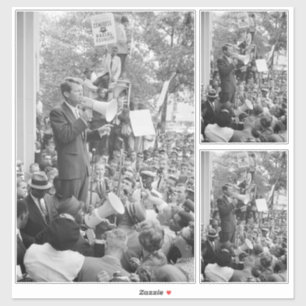 Sen. Robert Kennedy Campaigning für US-Präsident Aufkleber