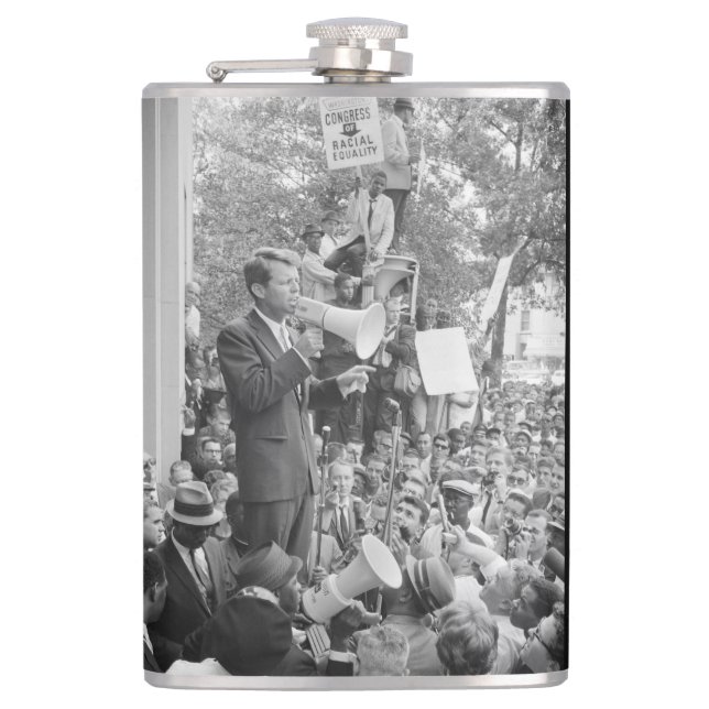 Sen. Robert Kennedy Campaigning für US-Präsident Flachmann (Vorderseite)