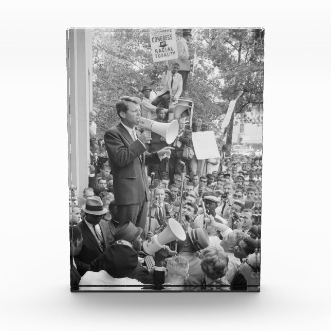 Sen. Robert Kennedy Campaigning für US-Präsident Fotoblock (Vorderseite)