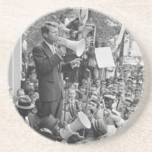 Sen. Robert Kennedy Campaigning für US-Präsident Getränkeuntersetzer