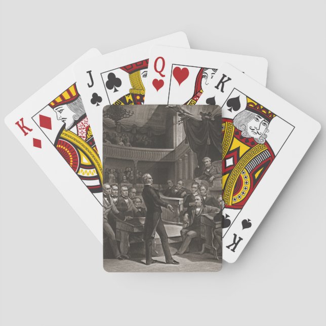 Senat der Vereinigter Staaten 1850 Spielkarten (Rückseite)