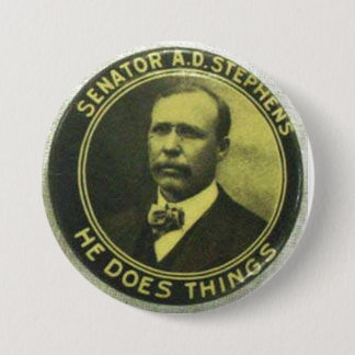 Senator A.D. Stephens - er tut Sachen Button